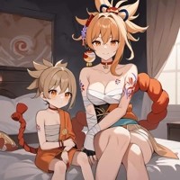 Yoimiya and Umiko